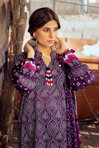 Gul Ahmed Chunri Embroidered Lawn Unstitched 3Pc Suit CL-42033A