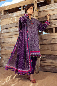 Gul Ahmed Chunri Embroidered Lawn Unstitched 3Pc Suit CL-42033A