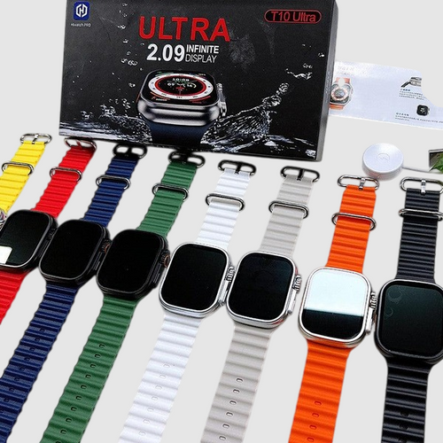 T10 Ultra Full Touch Screen Bluetooth  Wireless Charging Smart Watch