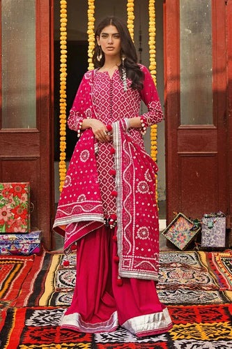 Gul Ahmed 3 Piece Lacquer Printed Lawn Unstitched Suit CL-42008 B