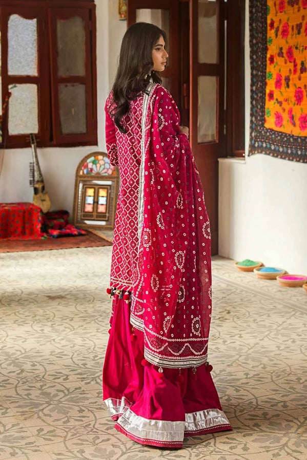 Gul Ahmed 3 Piece Lacquer Printed Lawn Unstitched Suit CL-42008 B
