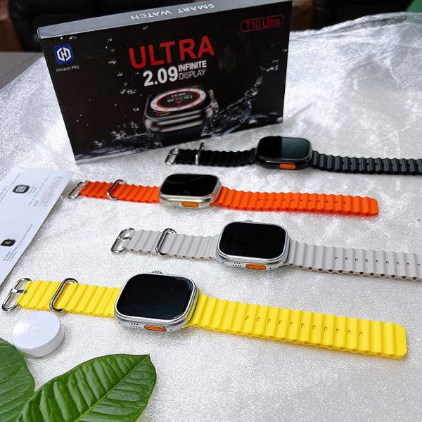 T10 Ultra Full Touch Screen Bluetooth  Wireless Charging Smart Watch