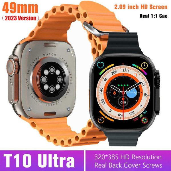 T10 Ultra Full Touch Screen Bluetooth  Wireless Charging Smart Watch