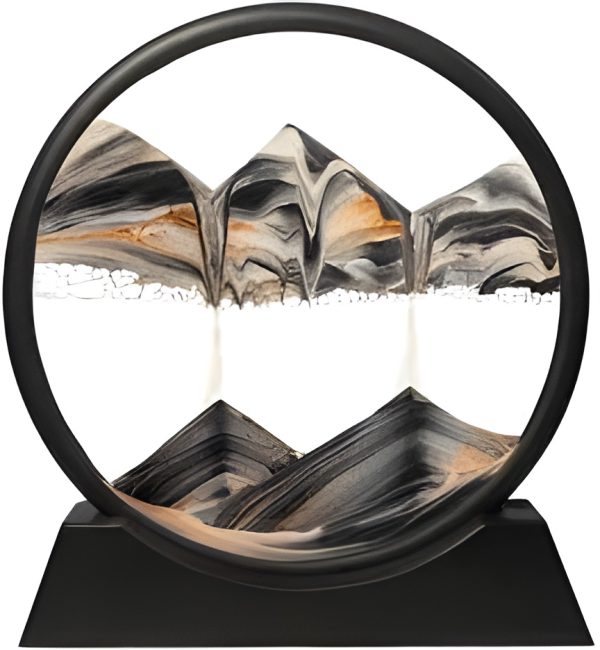 3d Moving Sand Art Picture Glass Deep Sea Sandscape In Motion Display Flowing Sand Frame Relax Crafts Christmas Decor Gifts New(random Colors)