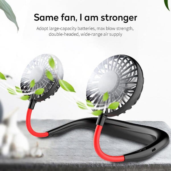Neck Fan Adjustment Hands-free Hanging Rechargeable Mini