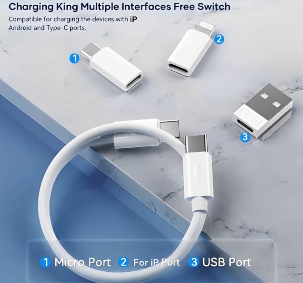 ( 5 In 1 ) Data Cable Set All Solutions In One | Data Cable Set 60w
