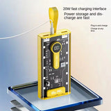 20,000 Mah Power Bank.(66w Transparent High Capacity Pd20w)