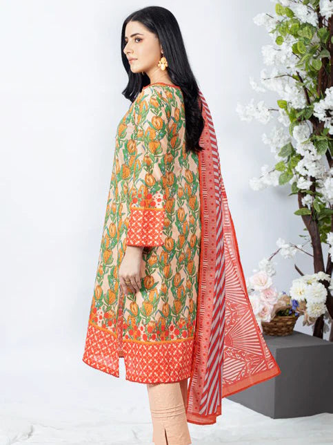 Gul Ahmed Regalia Printed Lawn Unstitched 3Pc Suit RGF-32034