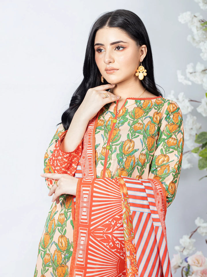 Gul Ahmed Regalia Printed Lawn Unstitched 3Pc Suit RGF-32034