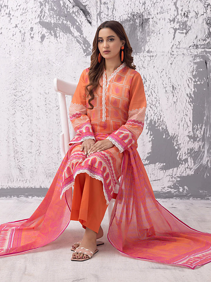 Gul Ahmed Regalia Printed Lawn Unstitched 3Pc Suit RG-32149