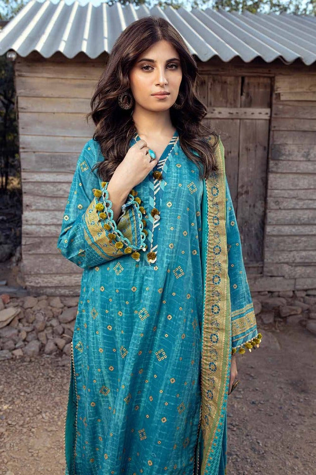 Gul Ahmed Chunri Embroidered Lawn Unstitched 3Pc Suit CL-42042A
